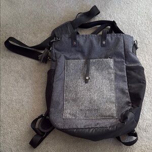 Sherpani Crossbody Bag Gray and Black Minimalist Design